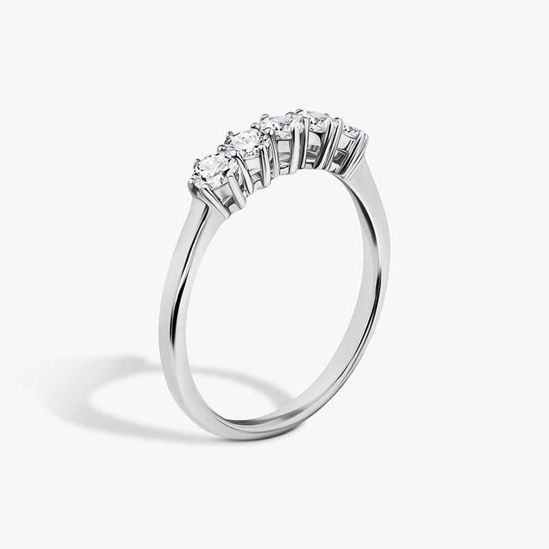 New Earth Lab Diamond White Gold Anniversary Band (1/2 ctw)